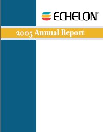 Echelon 2006 Annual Report